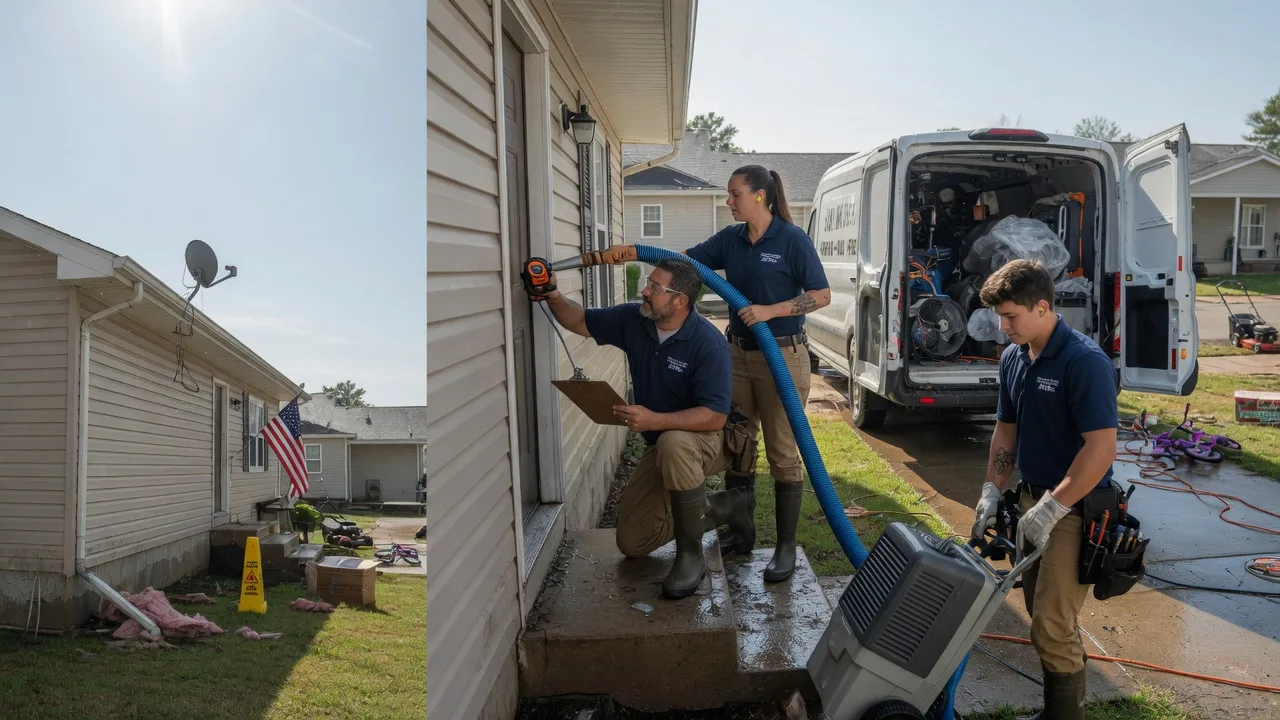 Ceiling Water Damage Restoration in Vermillion, KS near me